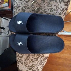 Polo slides navy blue